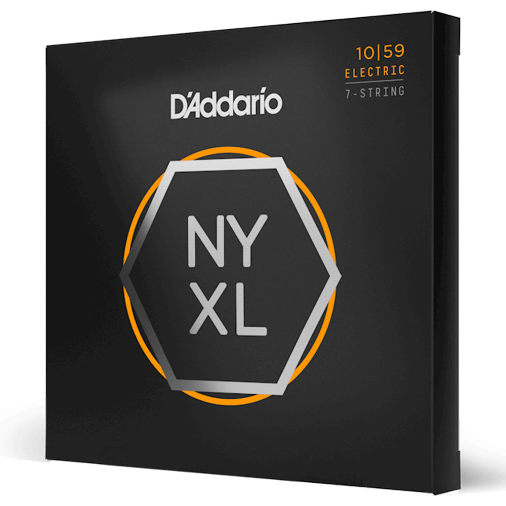 D'Addario NYXL1059 7-String Nickel Wound Regular Light Electric Strings 10-59