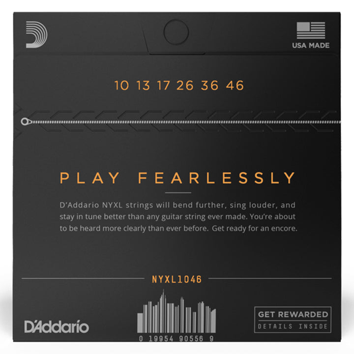 D'Addario NYXL1046 Nickel Wound Regular Light Electric Strings 10-46
