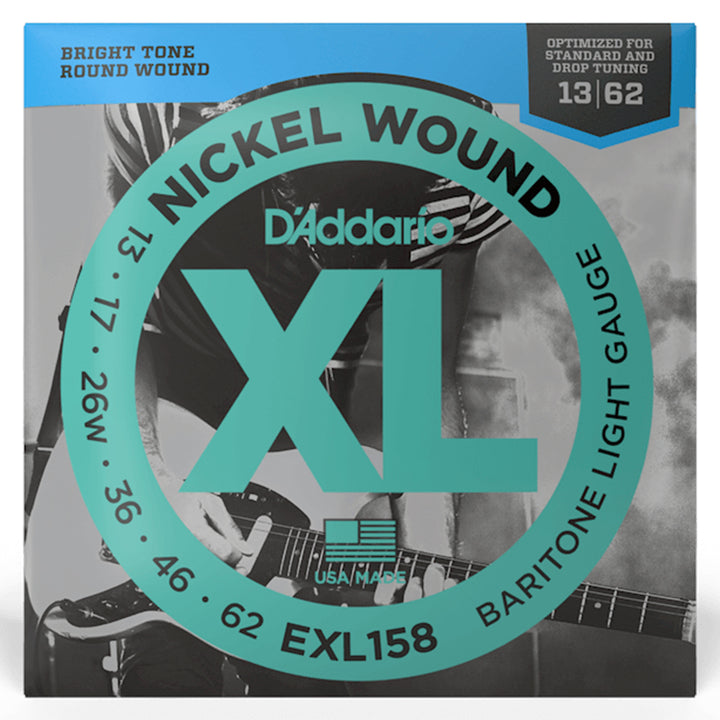 D'Addario EXL158 Nickel Wound Electric Strings - .013-.062 Light Baritone