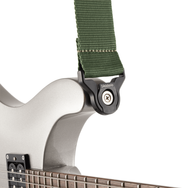 D'Addario Auto Lock Guitar Strap, Green