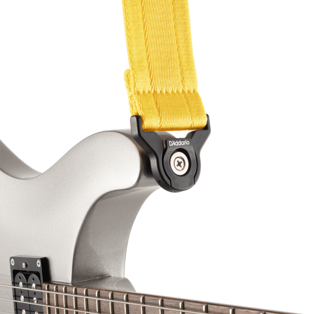 D'Addario Auto Lock Guitar Strap, Mellow Yellow