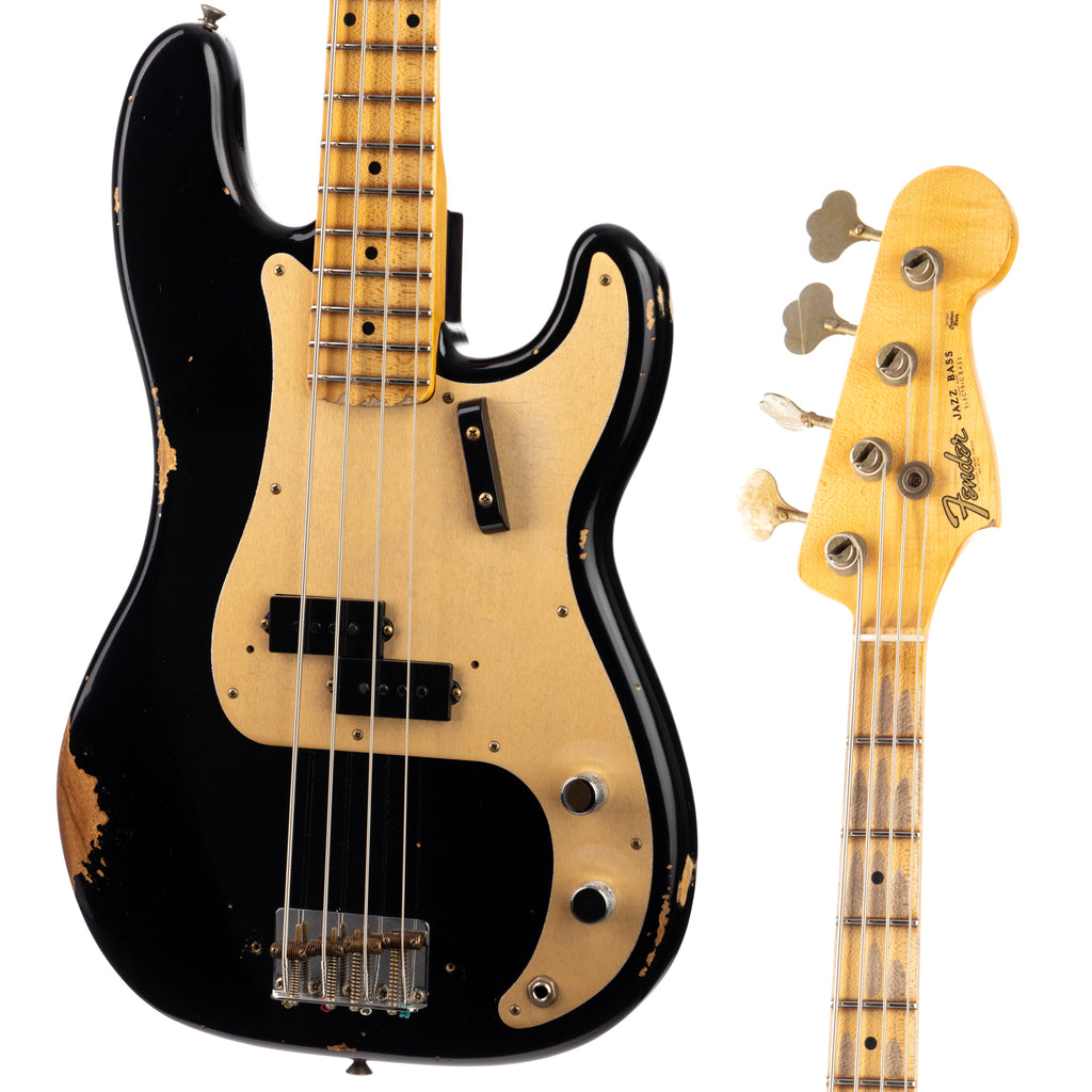 Fender Custom Shop Limited Edition P-Jazz Bass - Aged Black (982 