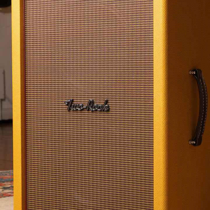 Two-Rock Classic Reverb Signature 100/50 Head Silver Chassis & 2x12 Cabinet - Vintage Tweed/Oxblood Gold Stripe Grill