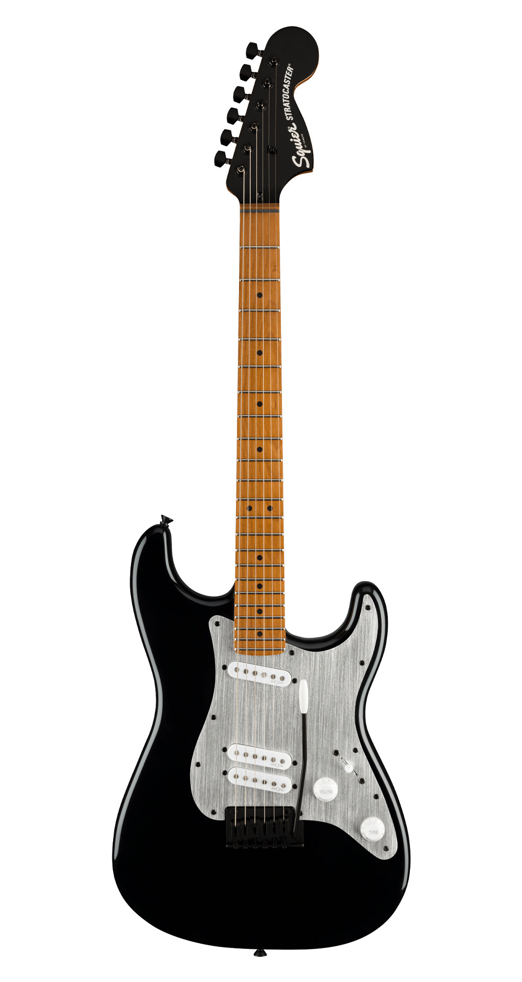 Fender Squier Contemporary Stratocaster Special, Roasted Maple Fingerboard, Silver Anodized Pickguard, Black