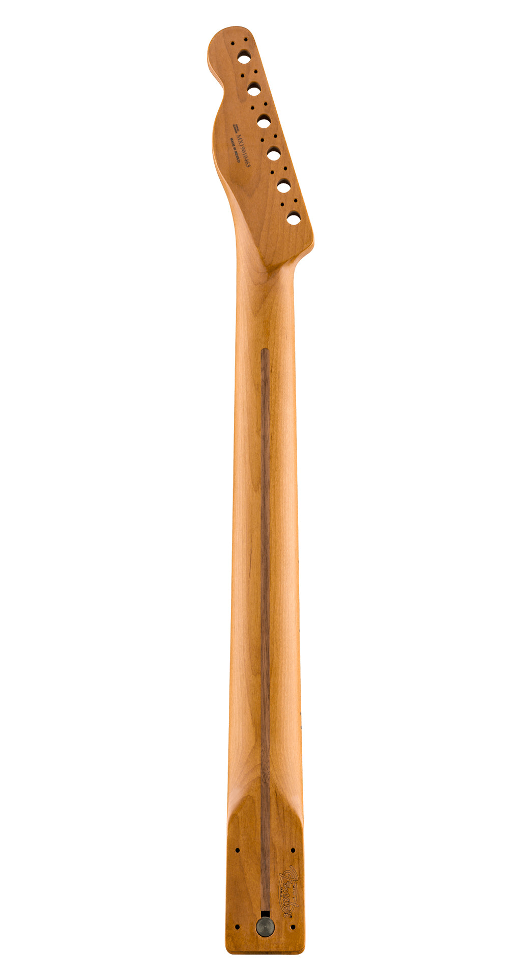Fender Roasted Maple Telecaster Neck, 22 Jumbo Frets, 12" - Flat Oval Shape