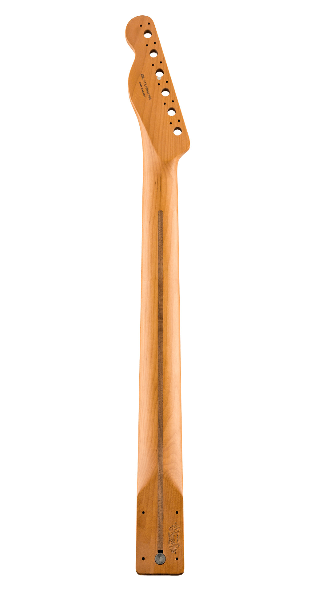 Fender Roasted Maple / Pau Ferro FB Telecaster Neck, 22 Jumbo Frets, 12" - Flat Oval Shape