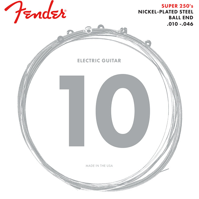 Fender 250R Super 250 Nickel-Plated Steel Regular Electric Strings .010-.046