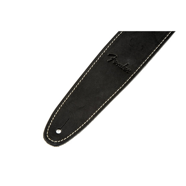 Fender Ball Glove Leather Strap - Black - Available at Lark Guitars