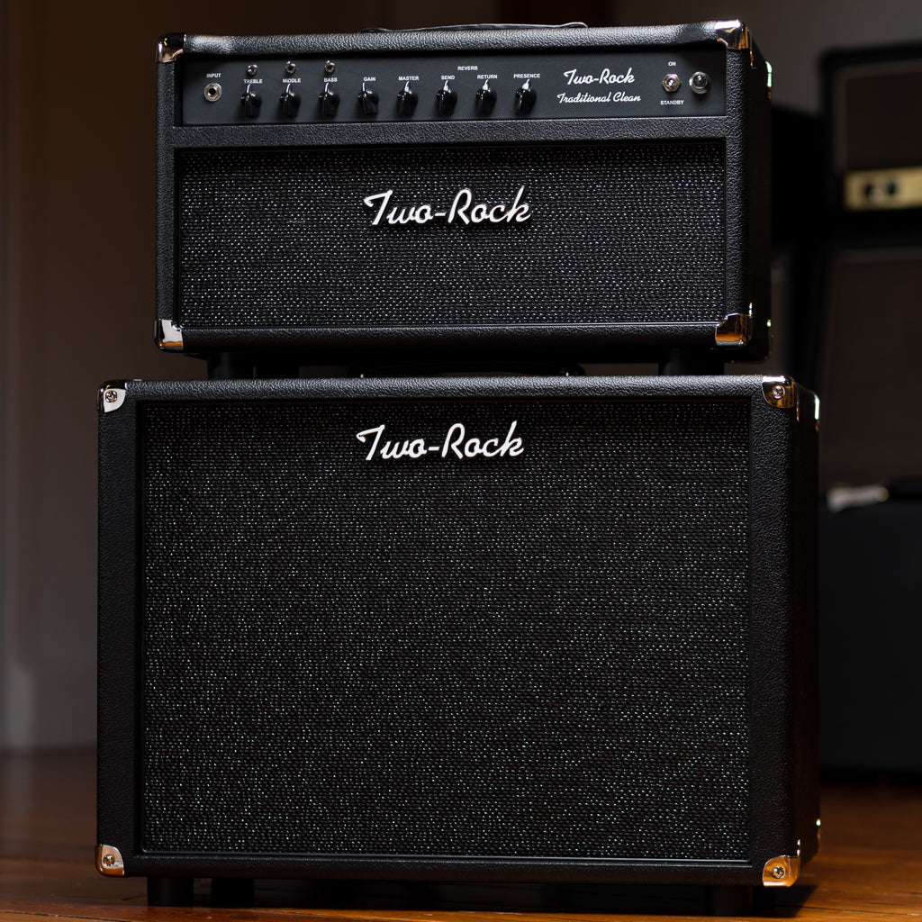 Two-Rock Traditional Clean 100/50 Head and 1x12 Cabinet  - Black with Sparkle Matrix Grille