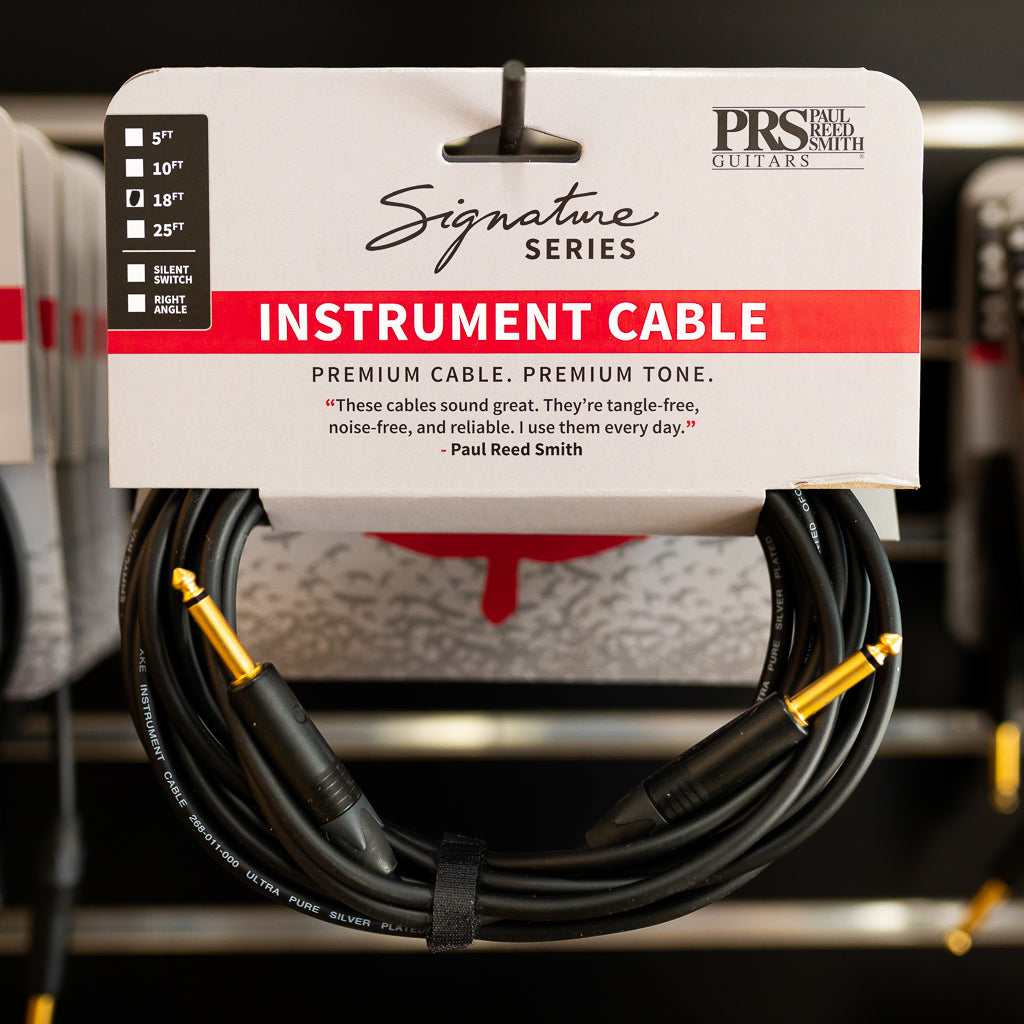 PRS Signature Instrument Cable - 18ft Straight/Straight