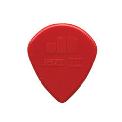 Dunlop 47P3N Nylon Jazz III Red Point Tip Picks - 6-Pack - Available at Lark Guitars
