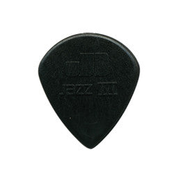 Dunlop 47P3S Nylon Jazz III Black Stiffo Point Tip Picks - 6-Pack - Available at Lark Guitars