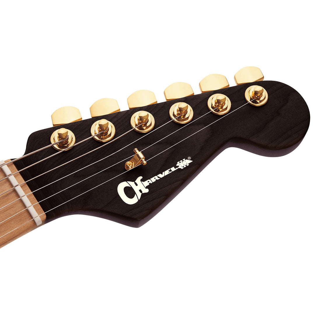 Charvel MJ DK24 HSH Mahogany w/ Walnut Top - Natural (369)