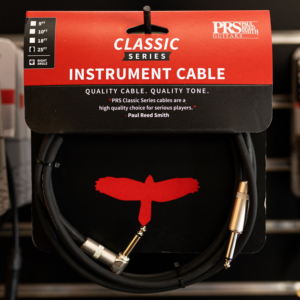 PRS Classic Instrument Cable - 25ft Straight/Angle