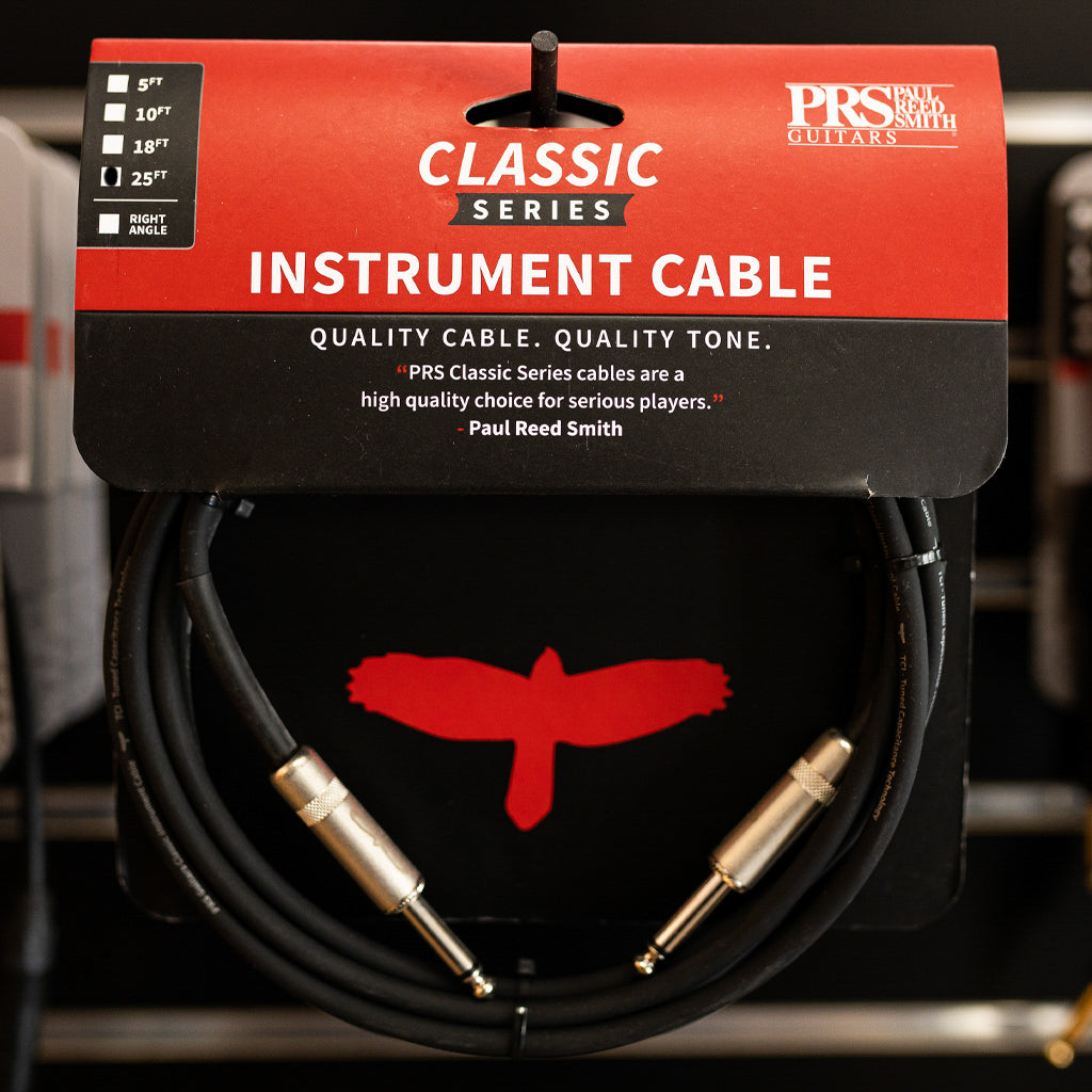 guitar cables for pedals PRS 25' Classic Instrument Cable Straight/Straight