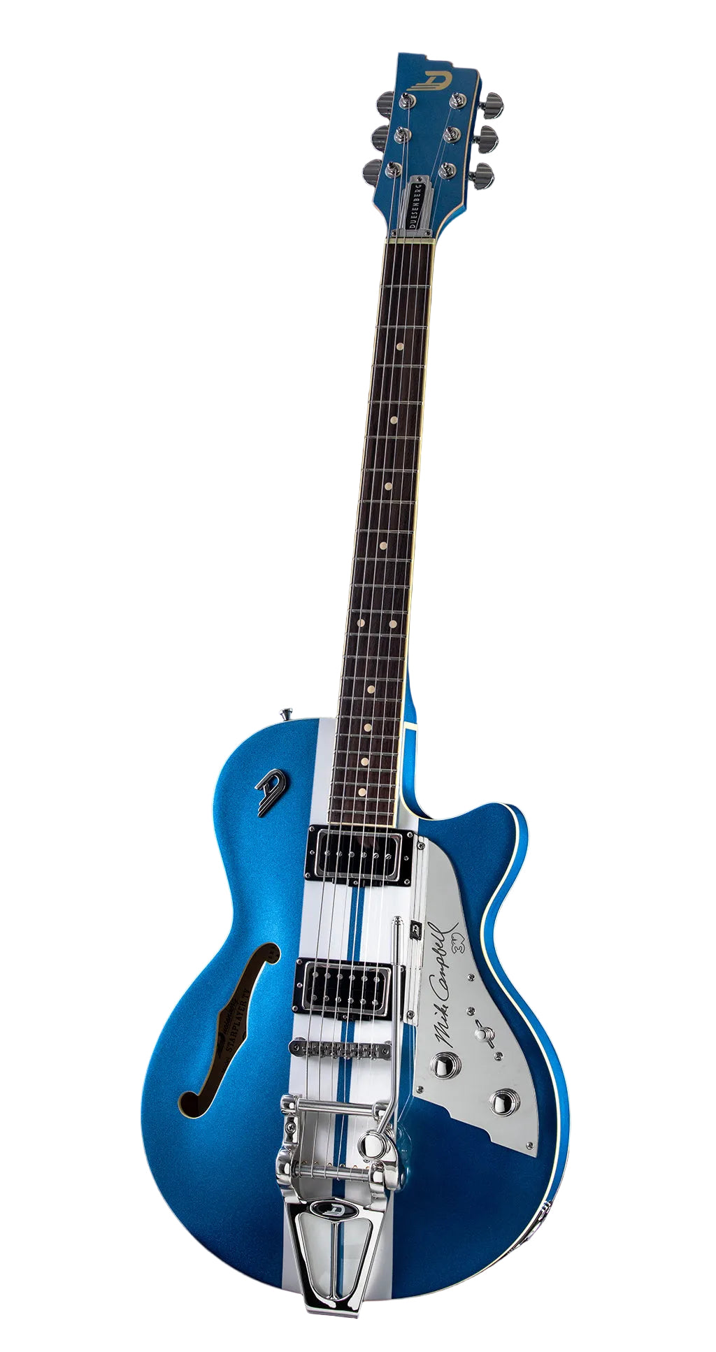 Duesenberg Alliance Series Mike Campbell 30th-anniversary Electric Guitar - Blue/White (820)