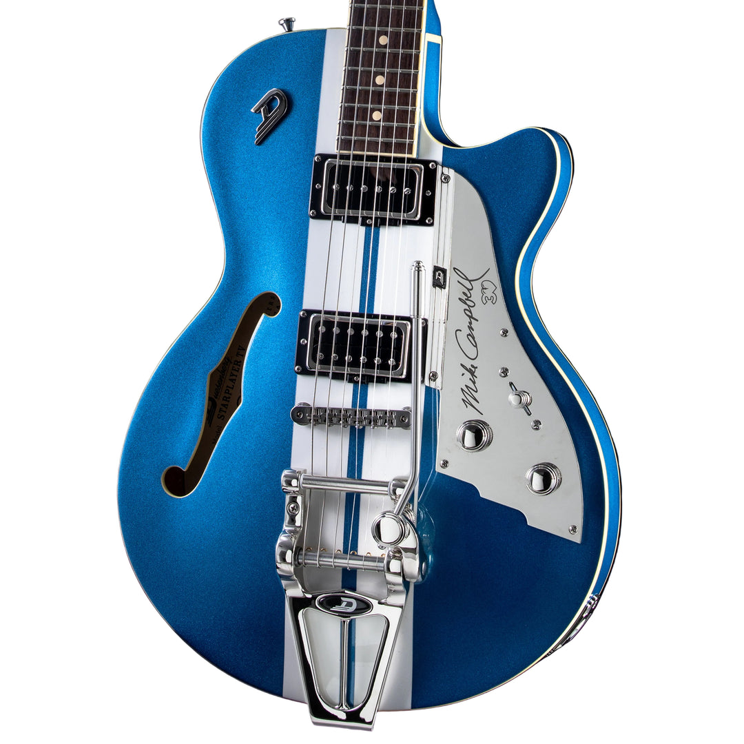 Duesenberg Alliance Series Mike Campbell 30th-anniversary Electric Guitar - Blue/White (820)