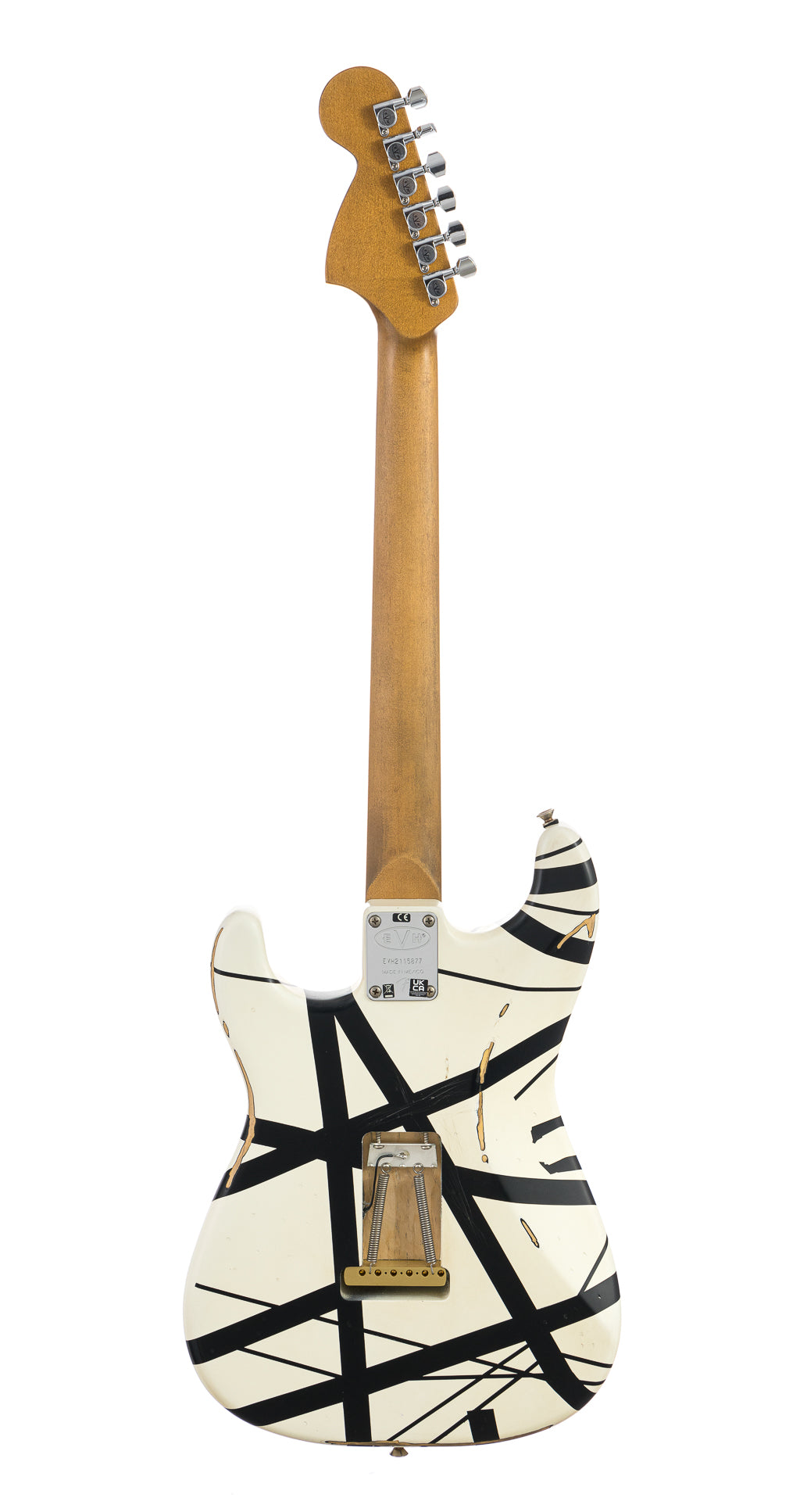 EVH Striped Series '78 Eruption - Black / White Stripes Relic (877)