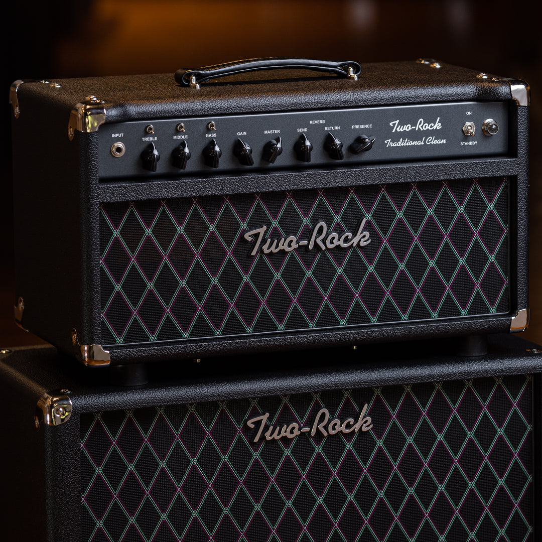 Two-Rock Traditional Clean 100/50 Head and 1x12 Cabinet  - Black with Black Diamond Grille
