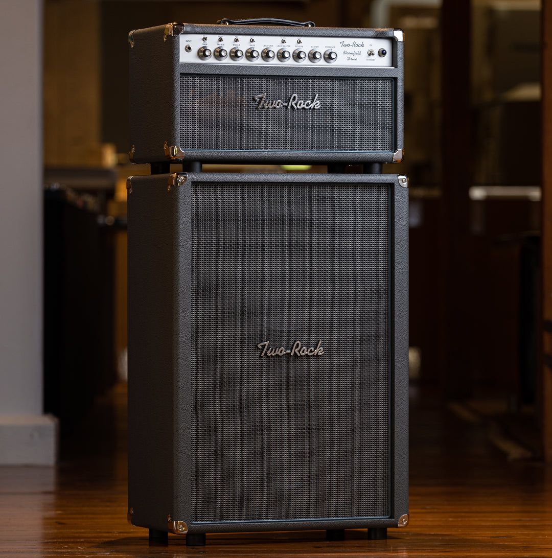 Two-Rock Bloomfield Drive 100/50 Head and 2x12 Cabinet - Slate Gray Bronco/Silver Thread Grille
