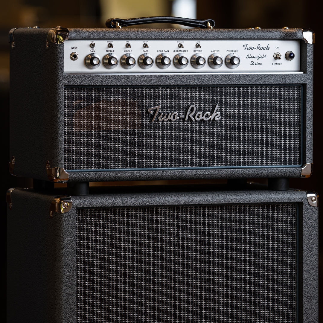 Two-Rock Bloomfield Drive 100/50 Head and 2x12 Cabinet - Slate Gray Bronco/Silver Thread Grille