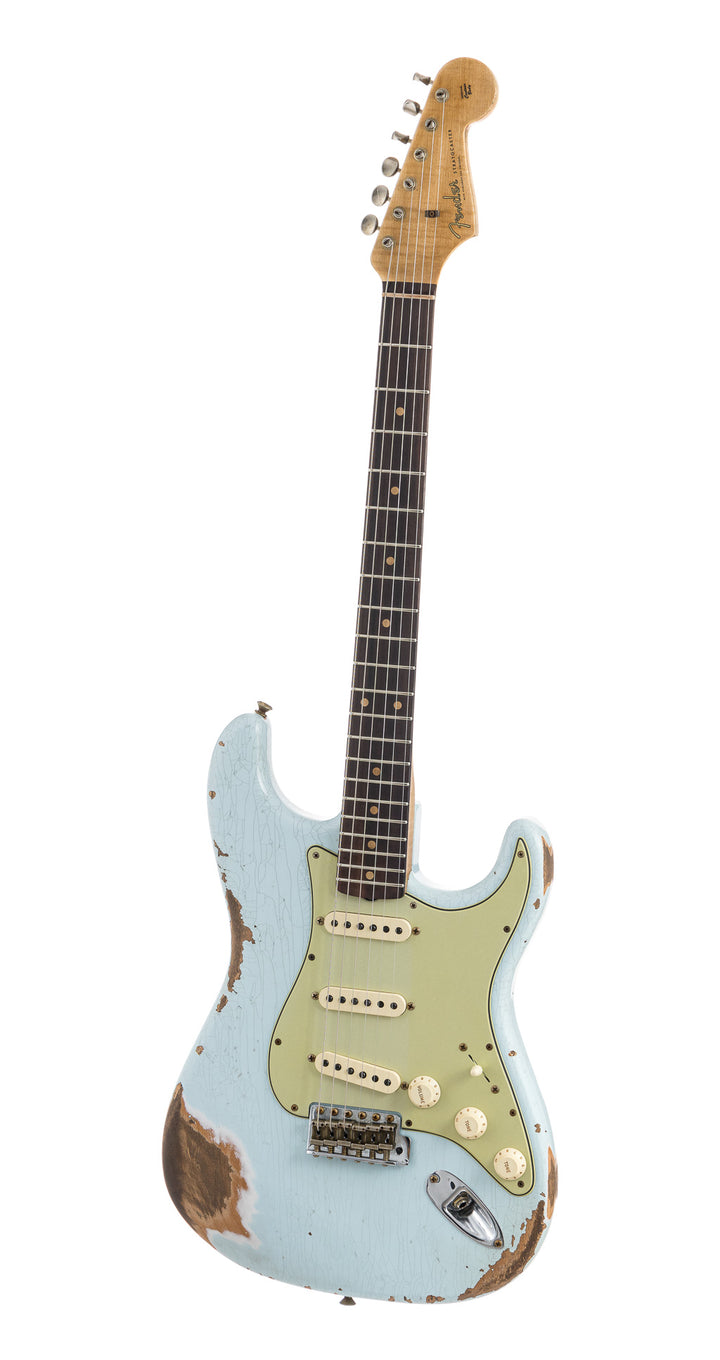 Fender Custom Shop 1960 Stratocaster Heavy Relic, Lark Guitars Custom Run -  Faded Sonic Blue (260)