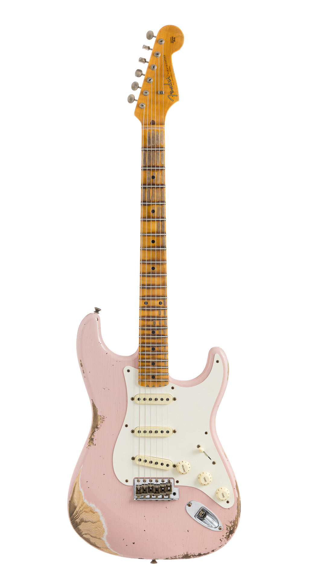 Fender Custom Shop 1957 Stratocaster Heavy Relic, Lark Guitars Custom Run -  Shell Pink (624)