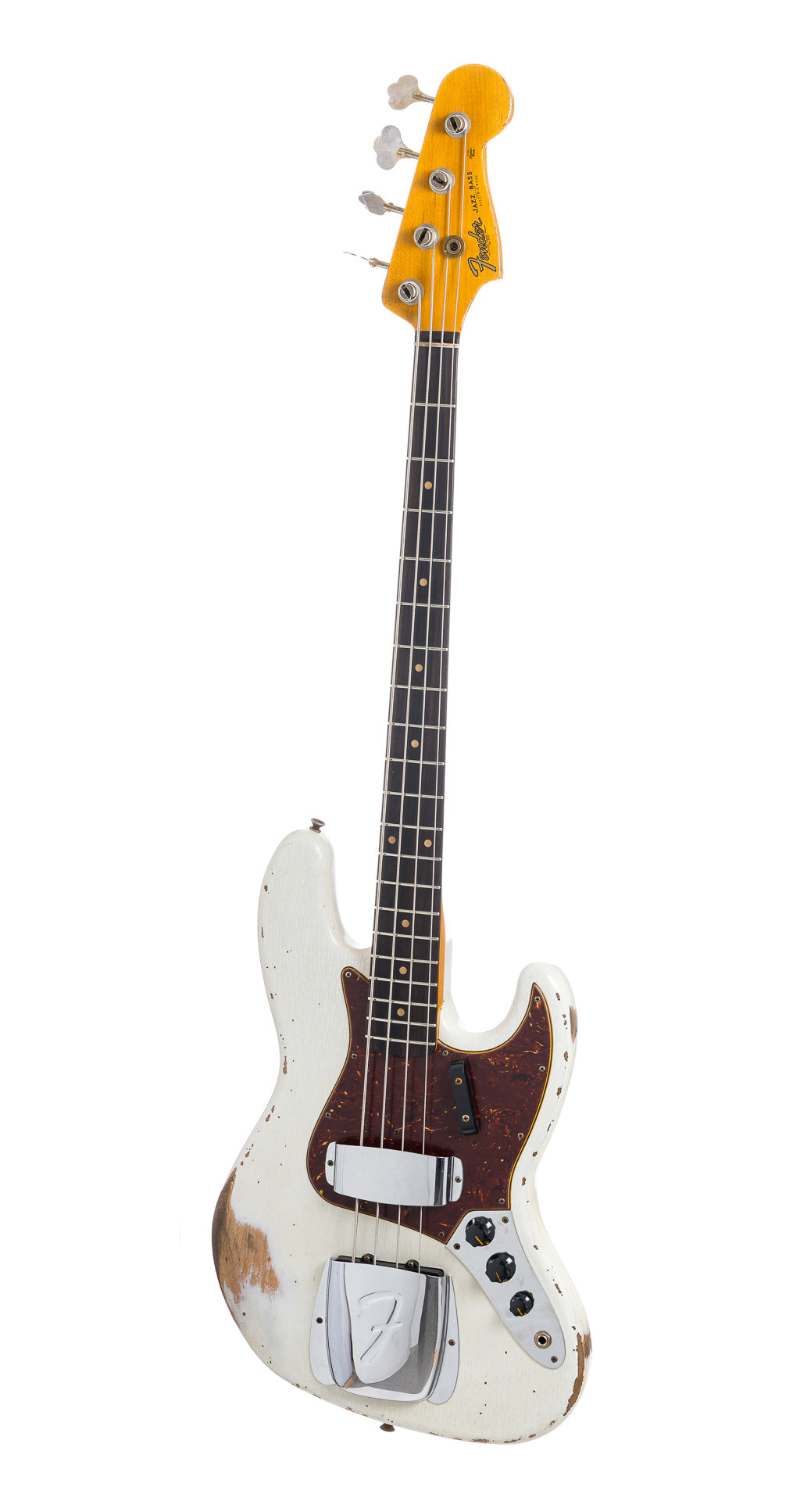 Fender Custom Shop 1961 Jazz Bass Heavy Relic - Aged Olympic White