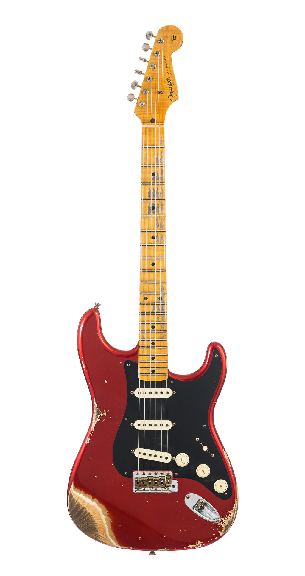 Fender Custom Shop 1957 Stratocaster Heavy Relic, Lark Guitars Custom Run -  Candy Apple Red (774)