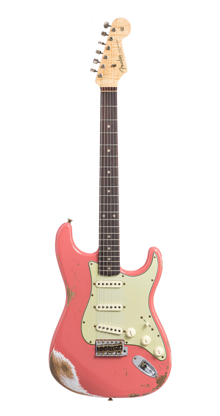 Fender Custom Shop 1960 Stratocaster Heavy Relic, Lark Guitars Custom Run -  Super Faded Fiesta Red (668)