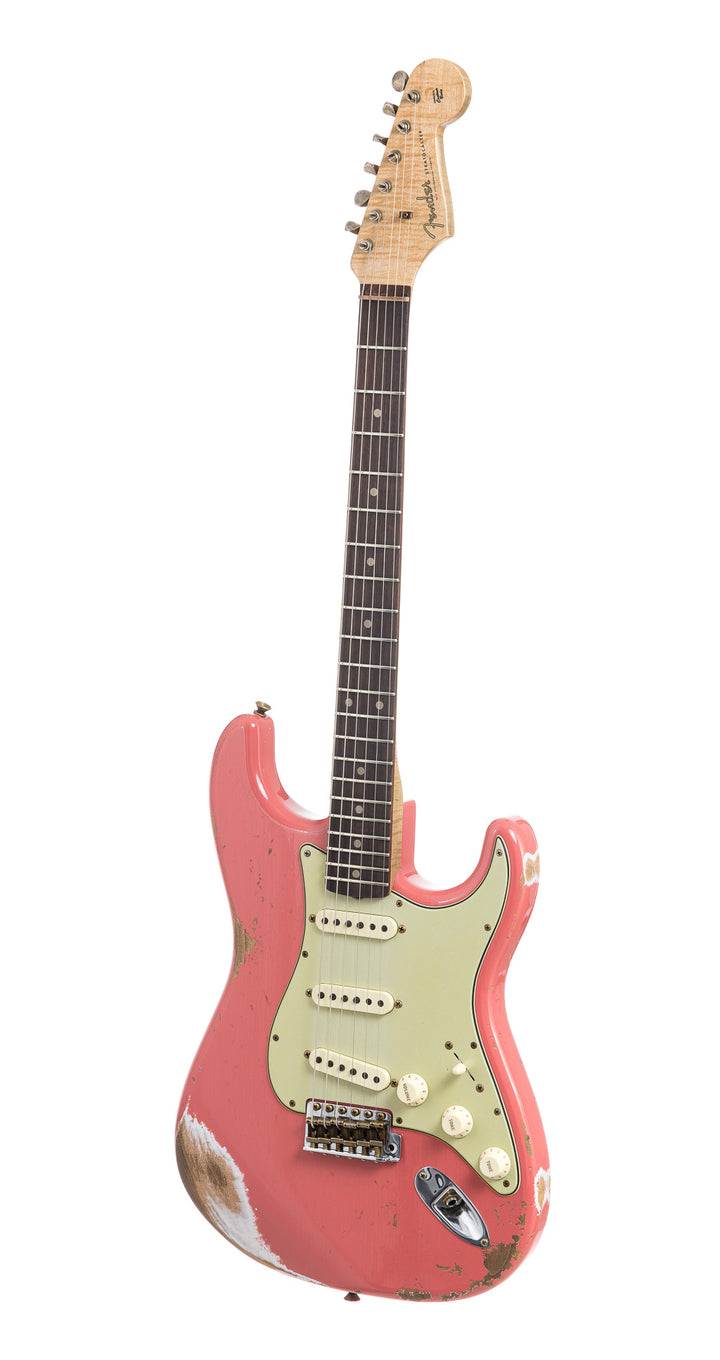 Fender Custom Shop 1960 Stratocaster Heavy Relic, Lark Guitars Custom Run -  Super Faded Fiesta Red (668)