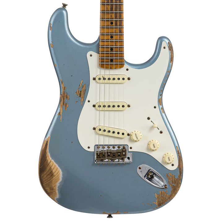 Fender Custom Shop 1957 Stratocaster Heavy Relic, Lark Guitars Custom Run -  Blue Ice Metallic (722)