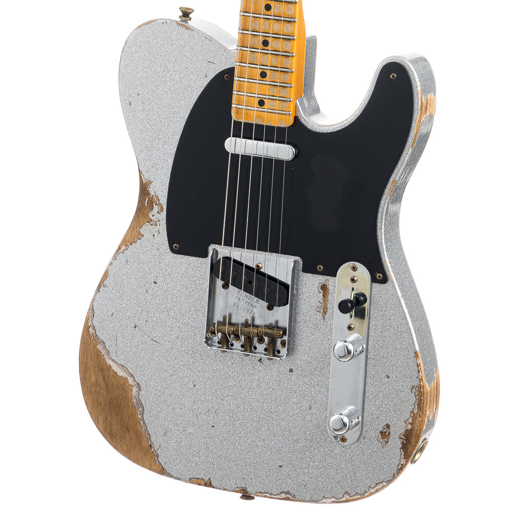 Fender Custom Shop '52 Telecaster Heavy Relic, Lark Custom - Silver Sparkle (971)