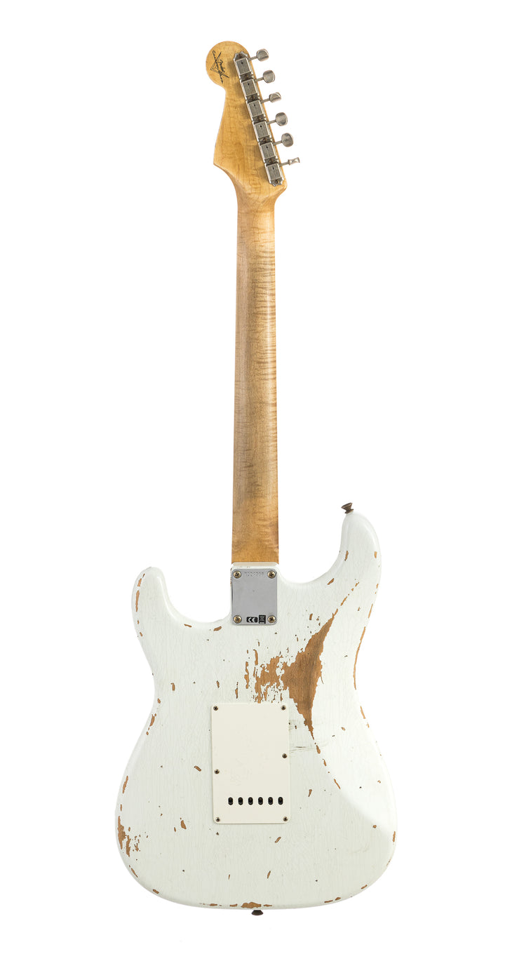 Fender Custom Shop 1960 Stratocaster Heavy Relic, Lark Guitars Custom Run -  Olympic White (986)