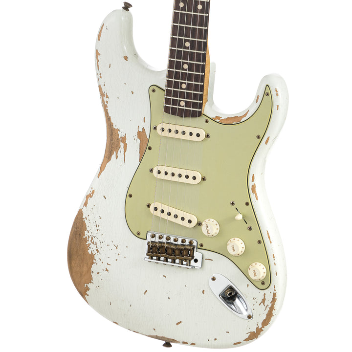 Fender Custom Shop 1960 Stratocaster Heavy Relic, Lark Guitars Custom Run -  Olympic White (986)