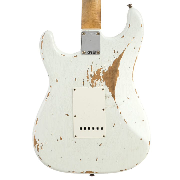 Fender Custom Shop 1960 Stratocaster Heavy Relic, Lark Guitars Custom Run -  Olympic White (986)