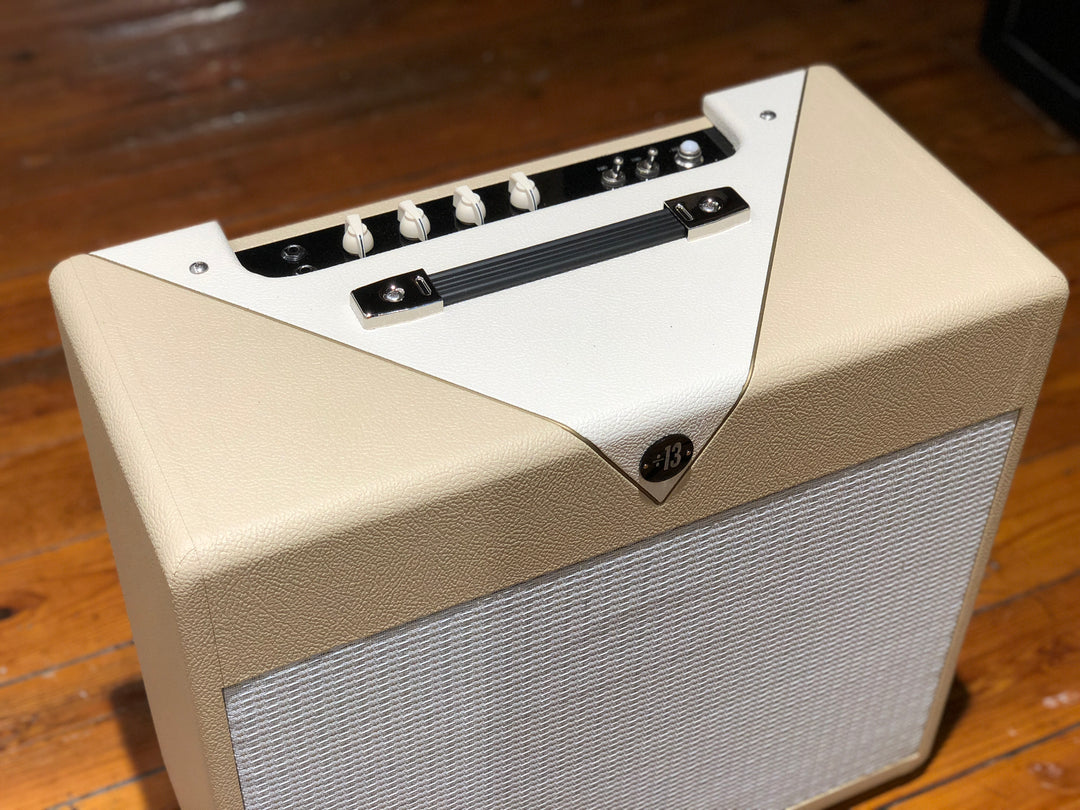 zSOLD - Divided by 13 CJ11 w/Celestion G12M - Cream & Egg w/White Grill (370) - Available at Lark Guitars