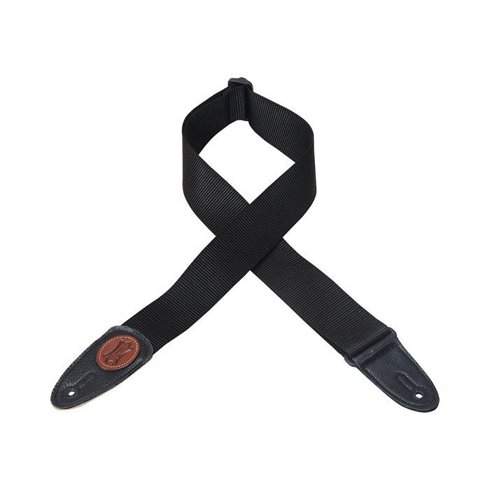 Levy’s MSS8-BLK 2" Soft-Hand Polypropylene Guitar Strap - Black - Available at Lark Guitars