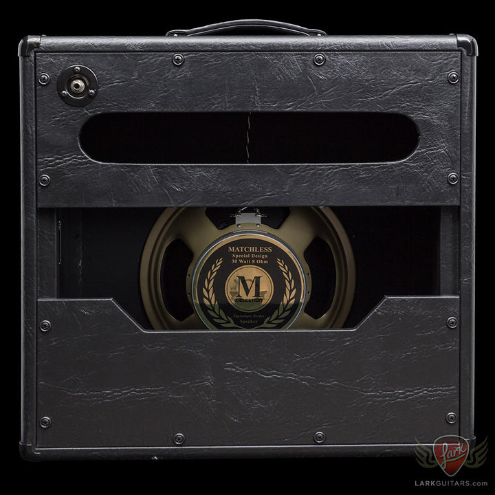 zSOLD - Matchless ESS 1x12 Cabinet - Black (007) - Available at Lark Guitars