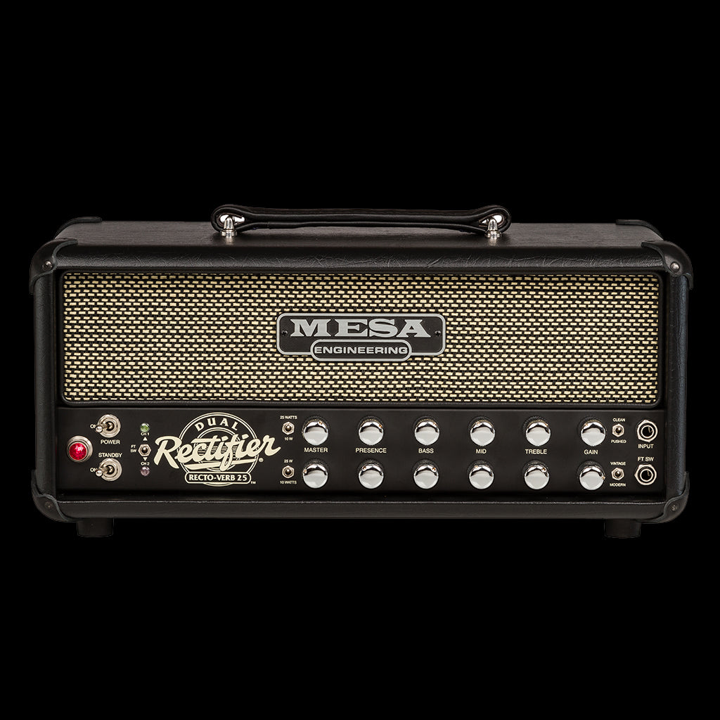 Mesa Boogie Recto-Verb 25 Head - Black Cream/Black Grille