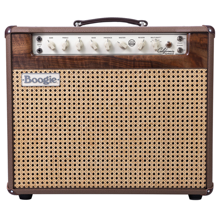 Mesa Boogie California Tweed 1x12 Combo - Coco Bronco, Private Reserve Flame Walnut Front Panel, Wicker Grille