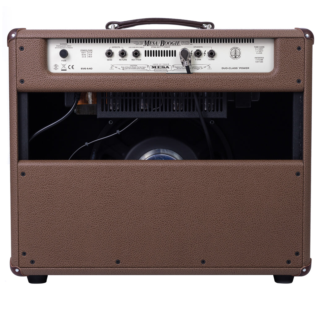Mesa Boogie California Tweed 1x12 Combo - Coco Bronco, Private Reserve Flame Walnut Front Panel, Wicker Grille