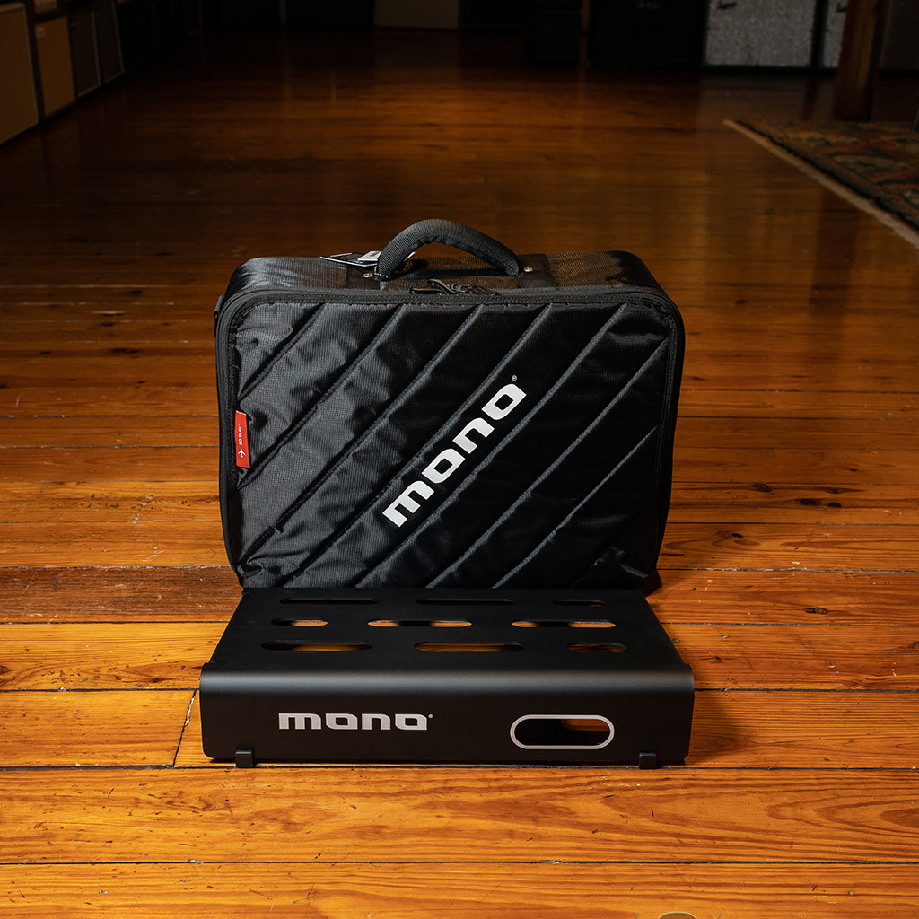 small pedal boards Mono Pedalboard Small, Black + Club Accessory Case 2.0