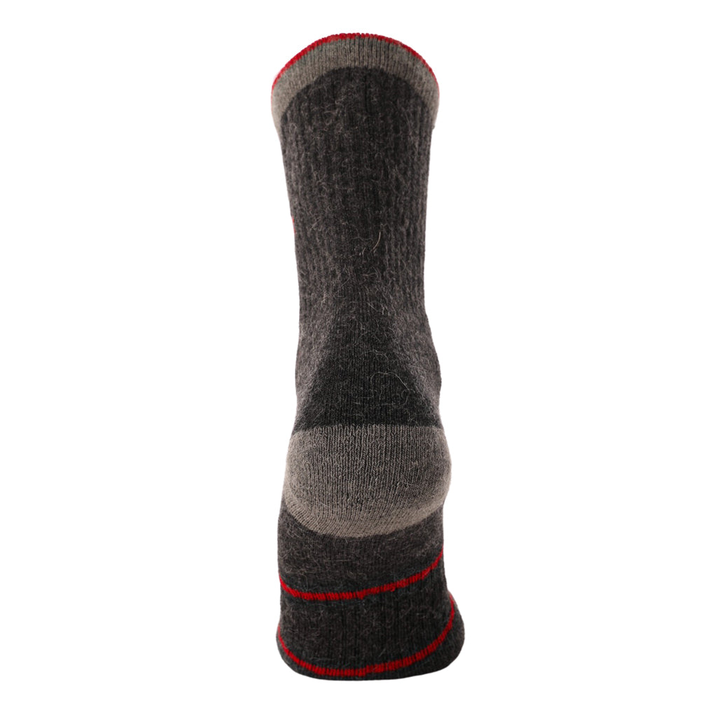 Woodroad Gear Co. Nada Llama Crew - Midnight Grey/Red