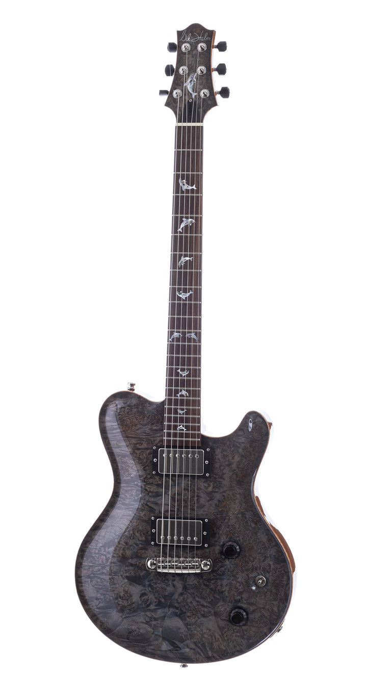 Nik Huber Dolphin II Semi-Hollow, 1-Piece Burl Top - Stone Grey (286)