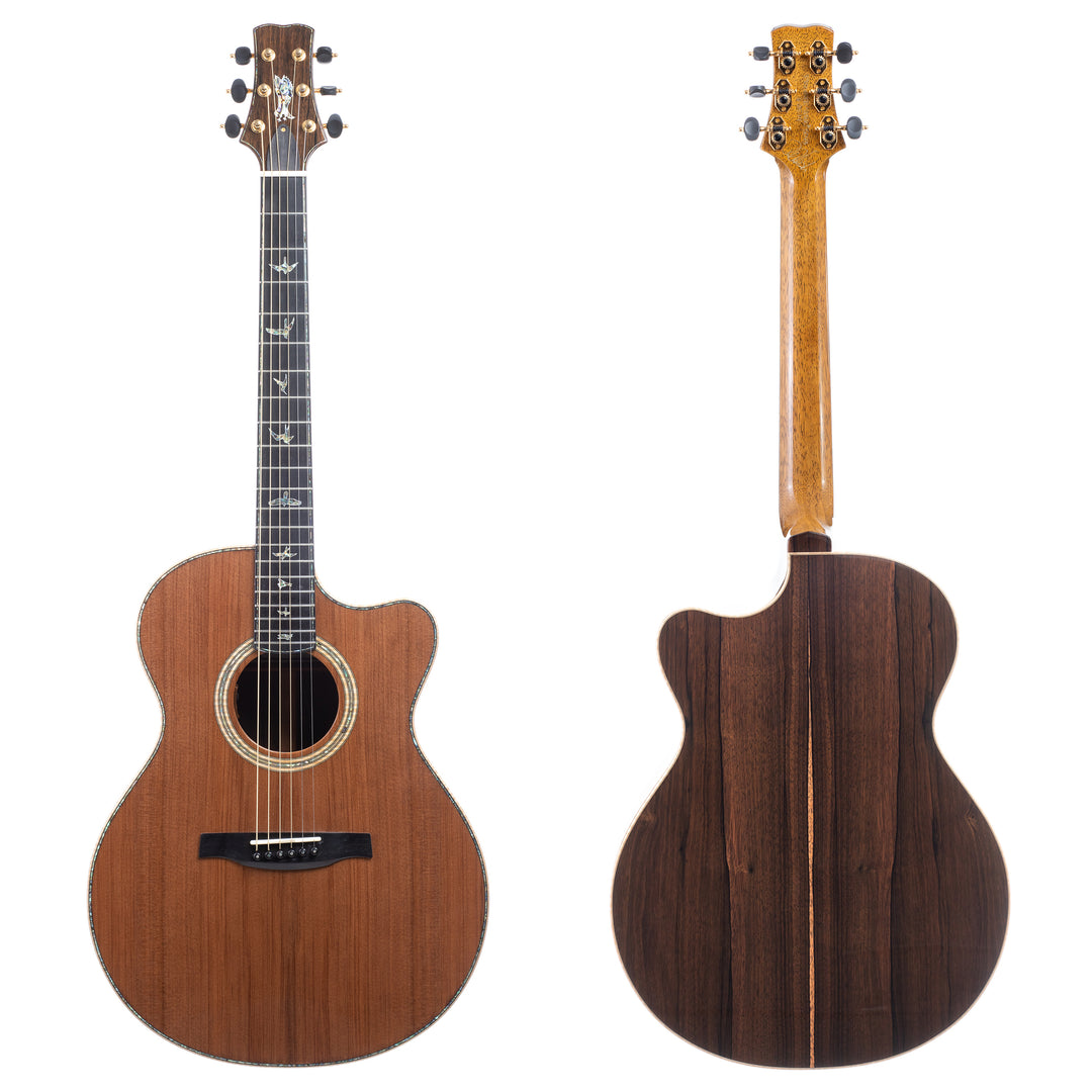 PRS Private Stock #5043 Angelus Cutaway Tunnel 13 Siskiyou Redwood & Malaysian Blackwood - Natural (360)