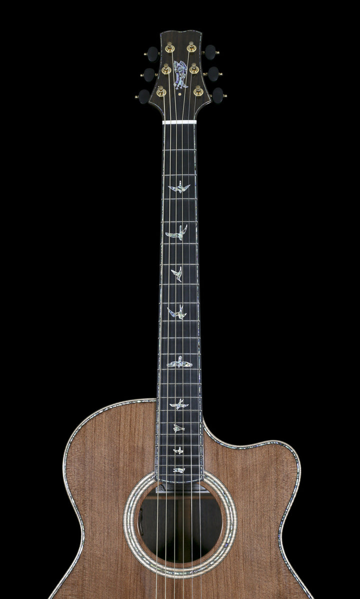 PRS Private Stock #5043 Angelus Cutaway Tunnel 13 Siskiyou Redwood & Malaysian Blackwood - Natural (360) - Available at Lark Guitars