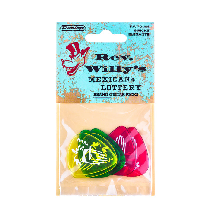 Dunlop Rev. Willy's Mexican Lottery Brand Guitar Picks