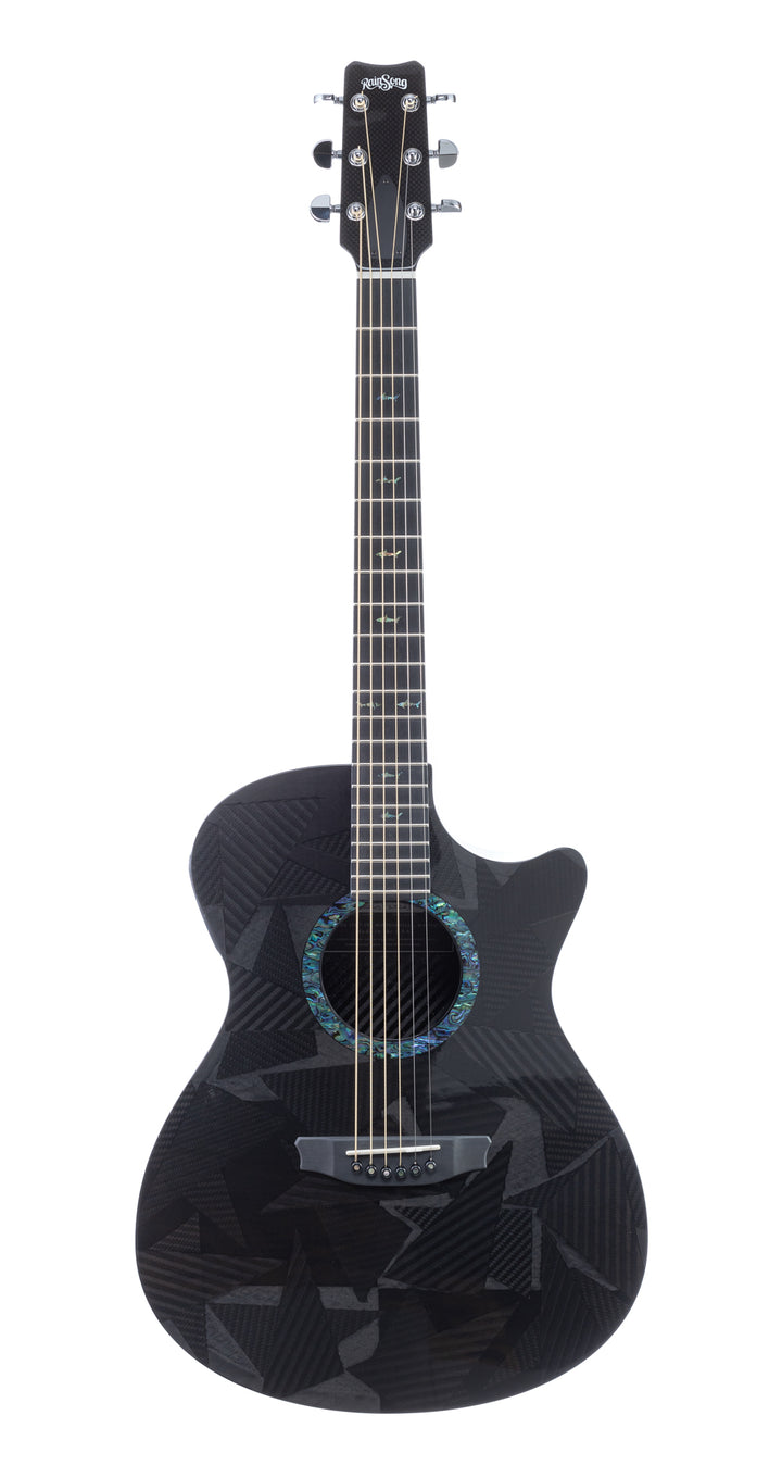 RainSong Black Ice Series BI-OM1000N2 OM Slim Body Cutaway Acoustic Electric (702)