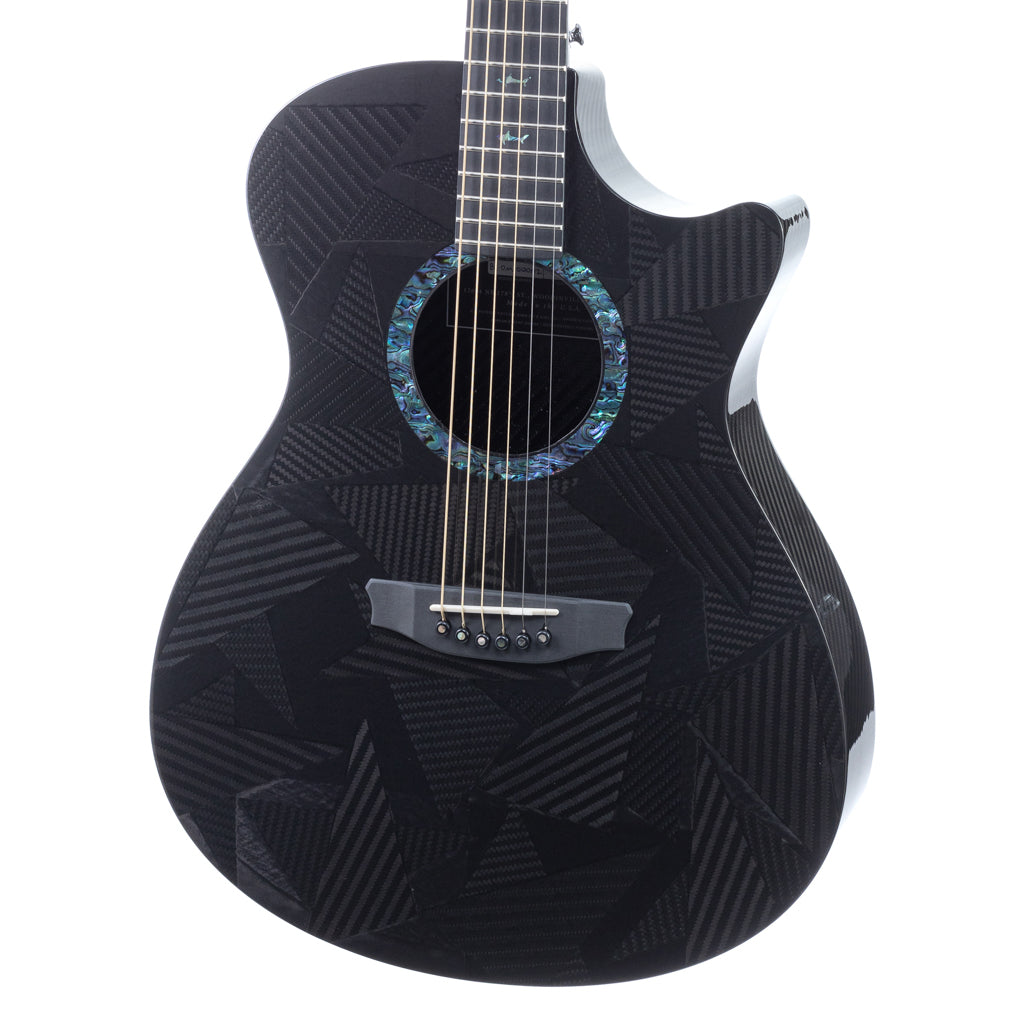 RainSong Black Ice Series BI-OM1000N2 OM Slim Body Cutaway Acoustic Electric (702)